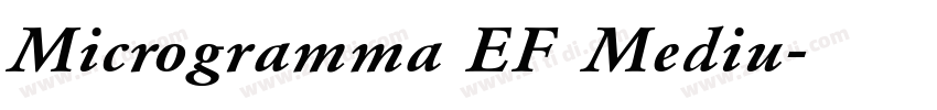 Microgramma EF Mediu字体转换